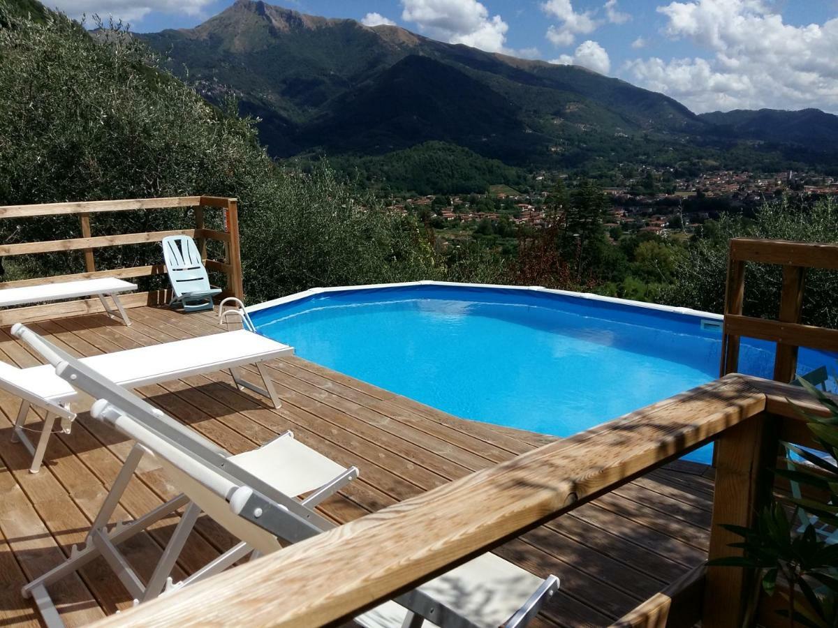 Valuable Rustic Tuscan Swimming Pool, Breathtaking View Of Camaiore Dış mekan fotoğraf